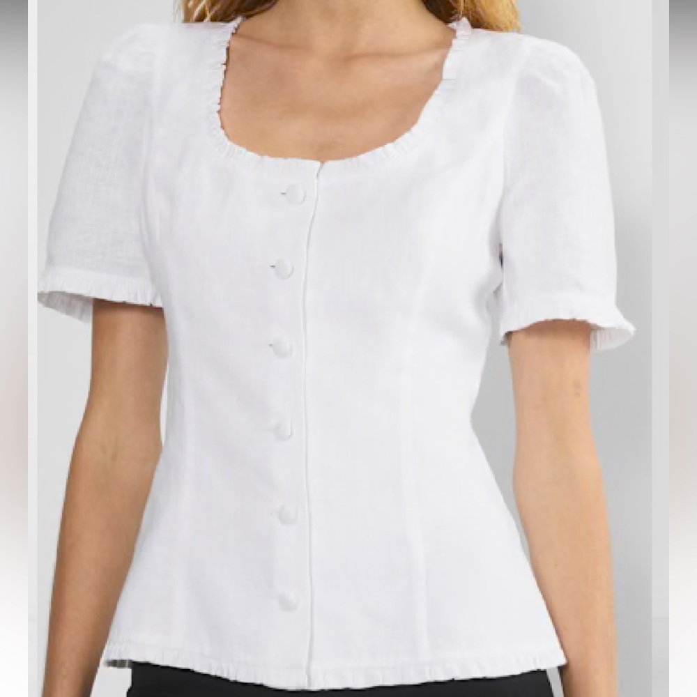 Aritzia Wilfred Masquerade Linen Blouse